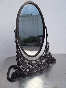 Psyché miroir en fer forgé Attribué à Edgar Brandt vers 1930