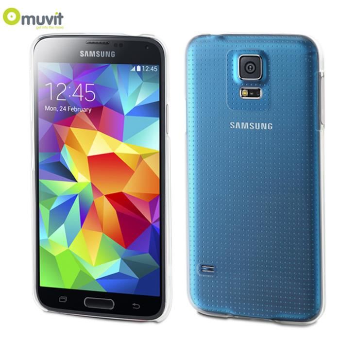 Coque Crystal Muvit Samsung Galaxy S5 Achat / Vente Coque Crystal