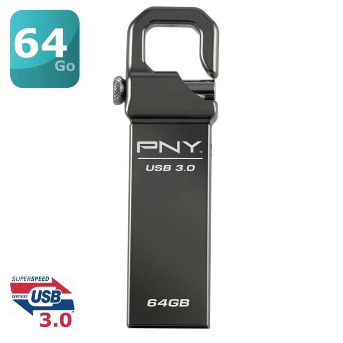 USB 64 Go PNY Hook Attaché 3.0 Achat / Vente clé usb Clé USB 64