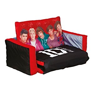 One Direction Canapé dépliable gonflable pour chambre d’enfant