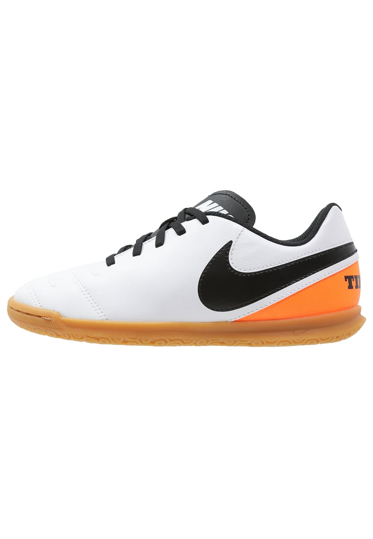 RIO III IC Chaussures de foot en salle white/black/total orange