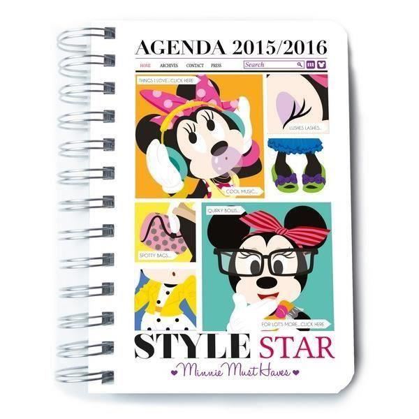 Agenda Scolaire 2015 2016 Disney Minnie Achat / Vente journal intime