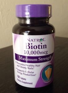 Biotine 10000MCG 100 Comprimés Force Maximum Végétarien DE 100