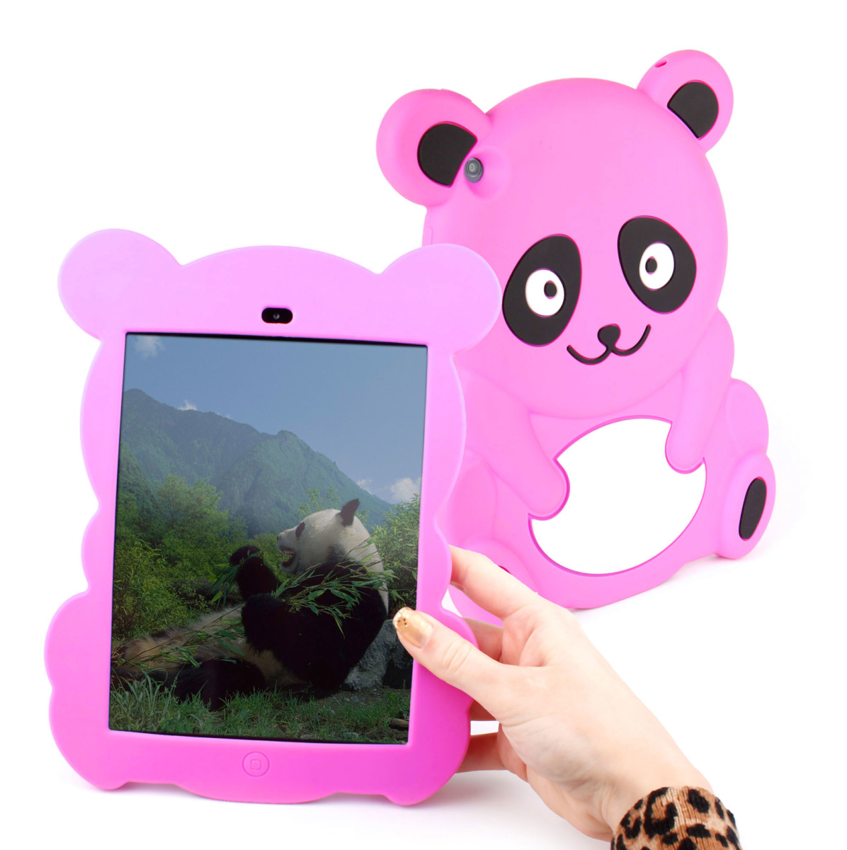 Etui Coque Arrière Panda Rose Pour LA Tablette Apple Ipad Mini Pour