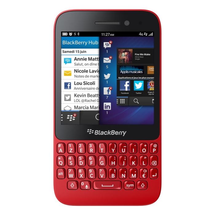 blackberry q5 rouge 4g smartphone, prix pas cher Soldes* d?été