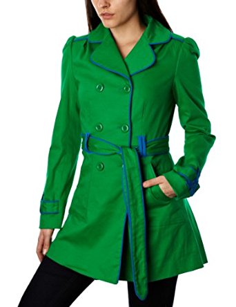 Fever Trench Coat Femme Vert 135 Tr A3 FR : 36 (Taille