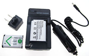 Battery 2 Pack Charger FOR Sony Cyber Shot DSC HX400V DSC HX50V DSC