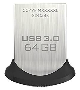 Clé USB 3.0 SanDisk Ultra Fit 64 Go allant jusqu’à 150 Mo/s