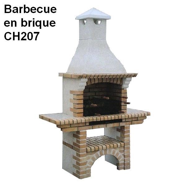 CH207 Achat / Vente barbecue Barbecue en brique rouge et