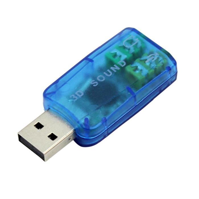 Adaptateur Carte Son 5.1 USB Audio Micro Casque Interface Plug pour PC