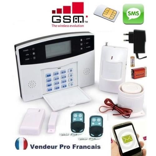 Alarme Maison GSM, Sans FIL 99 zones Pack1 Achat / Vente kit alarme