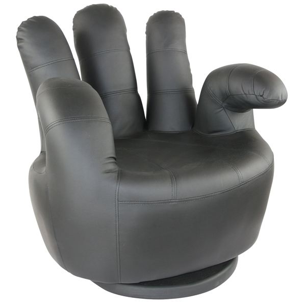 Fauteuil main noir Achat / Vente fauteuil Bois, pvc