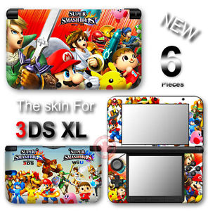 Mario Zelda Pokemon New SKIN STICKER COVER for Nintendo 3DS XL