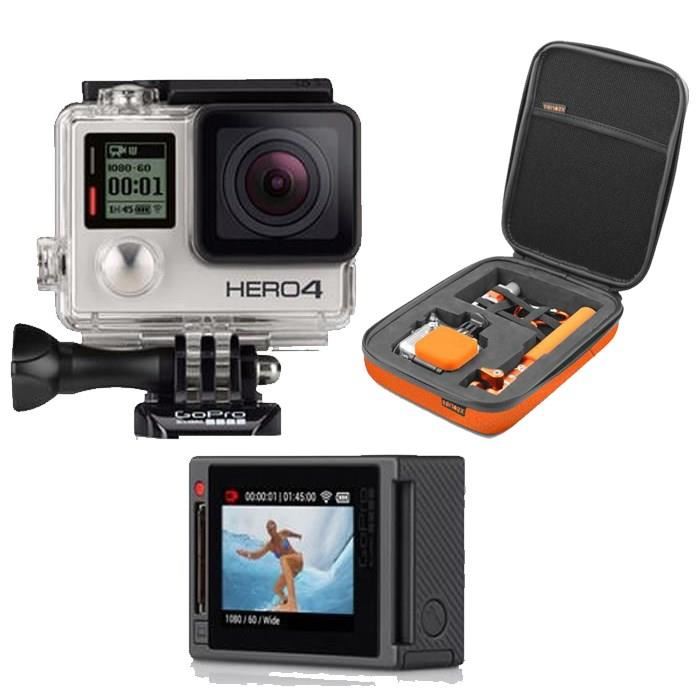 Pack Caméra GO PRO HERO4 Silver + Mallette de rangement XSories