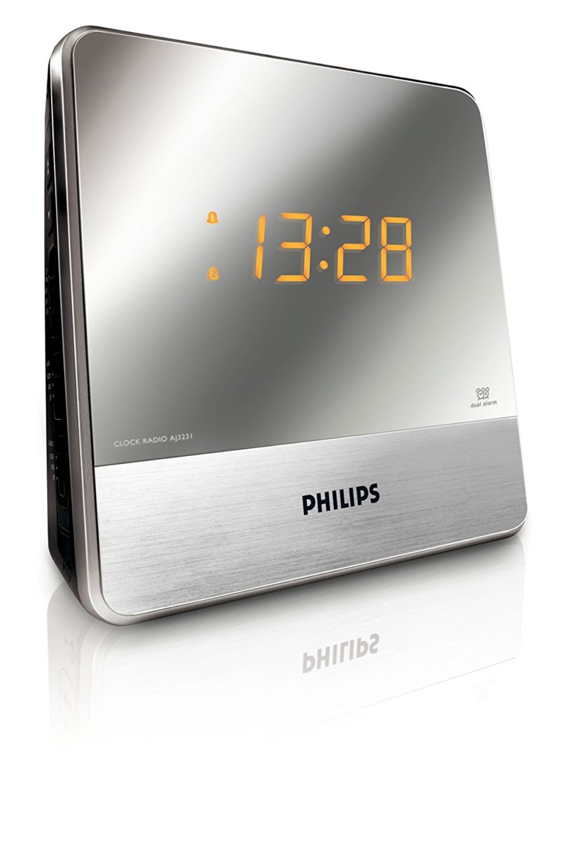 Philips AJ5000 Radio Réveil avec Tuner FM Numérique, Lumière d