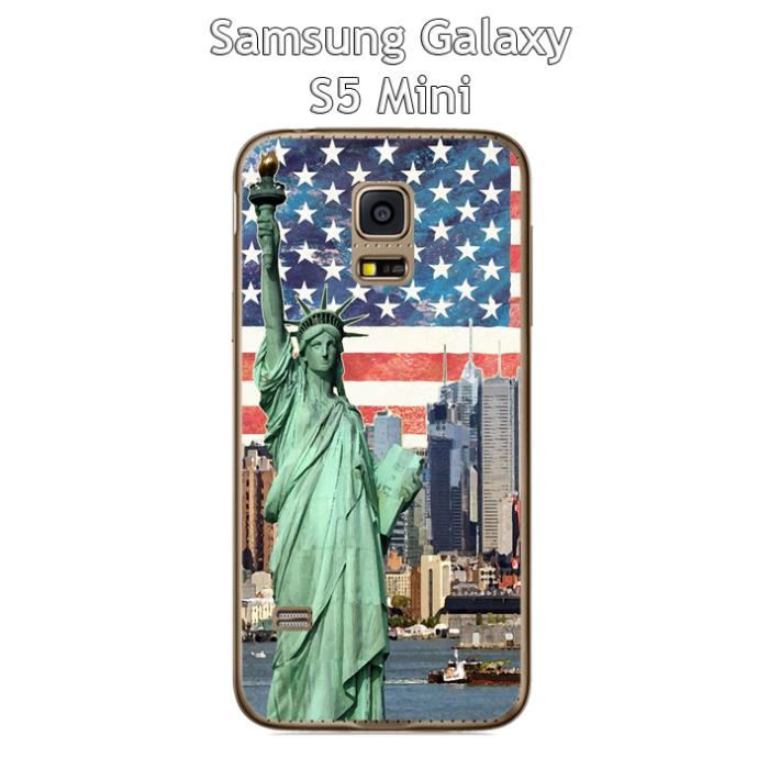 S5 Mini New York 1 Coque dure transparente pour Samsung Galaxy S5