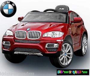 4X4 BMW X6 Voiture Electrique 12V enfants 1 6 ans avec Radiocommande