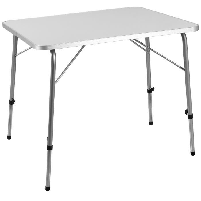 Table de Camping Pliante en Aluminium 80×60 cm Table Pliante en