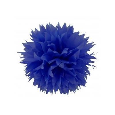 Pompon papier de soie fleur bleu marine Achat / Vente objet