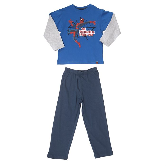 Pyjama Court Spiderman Pour Garçon - 100% Coton, Manches Courtes, Coupe Régulière