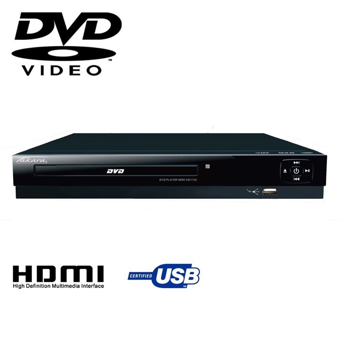 TAKARA KDV100 Lecteur DVD HDMI noir lecteur hd dvd, prix pas cher