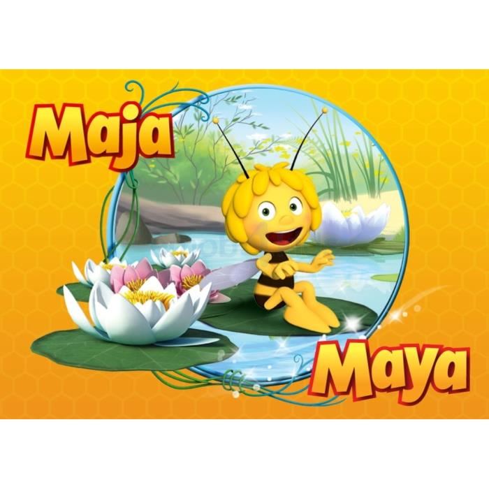 MAYA L’ABEILLE Tapis Descente de lit Maya nenuphar Achat / Vente
