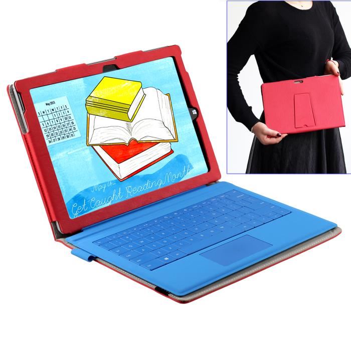 Tablette Microsoft Surface Pro 3 avec clavier (Rouge) Prix pas cher