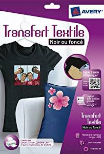 Papiers Transferts T shirt/Textile Noirs ou Foncés A4 Jet d