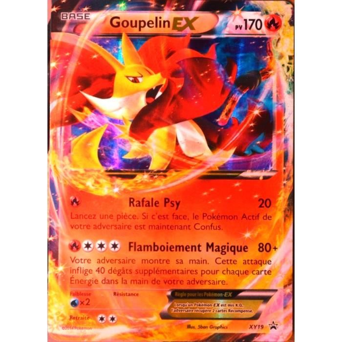 carte Pokémon XY19 Goupelin EX 180 PV Achat / Vente carte a