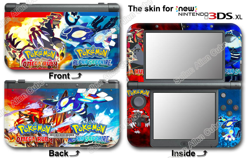 Pokemon Omega Ruby and Alpha Sapphire Skin Sticker #0 for NEW Nintendo