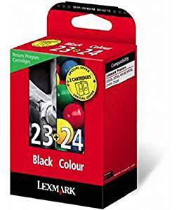 Lexmark Pack Cartouche d’encre d’origine 23 + 24 1 x noir, couleur