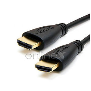Cable HDMI 1 5m Ethernet Bano Oro 1600p para DVD TV Plasma Negro a1396