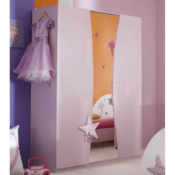 Armoire FAIRY lilas chambre enfant Achat / Vente armoire de chambre