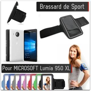 Brassard Sport MICROSOFT Lumia 950 XL Nokia Housse Etui Coque T6 (GRIS