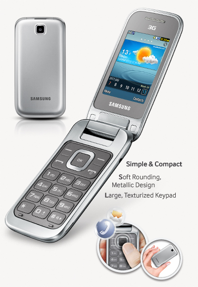 Samsung GT C3590 Téléphone Portable Titanium Silver: High