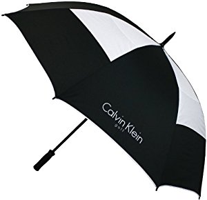 Calvin Klein Golf Parapluie pour homme Noir/blanc: Sports
