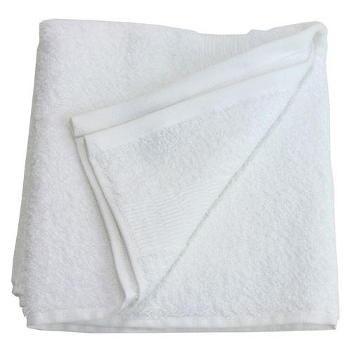 Serviette de toilette 50 x 90 cm Blanc Achat / Vente serviettes