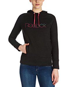 Reebok Sweat shirt Femme noir noir petit: Sports et Loisirs