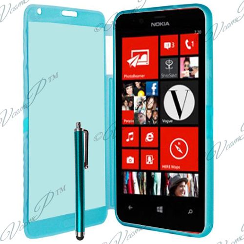 Nokia Lumia 520 : Coque Etui Housse Pochette Silicone Gel Livre Rabat