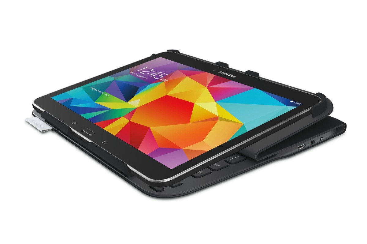 10.1″ Folio avec clavier intégré noir pour Samsung Galaxy Tab 4