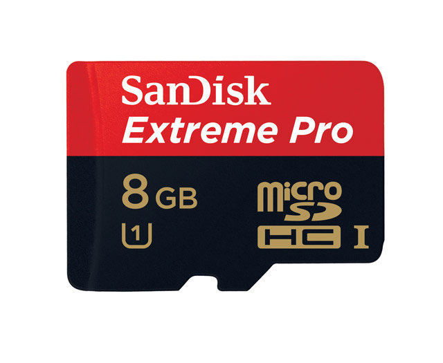 SanDisk Extreme Pro 8 Go Carte mémoire microSDHC Classe 10 UHS I