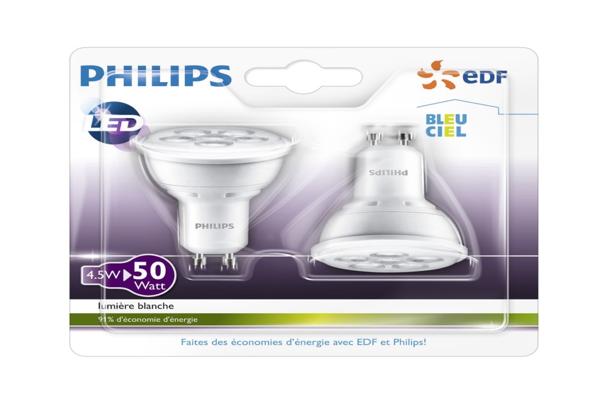 Ampoule LED Philips SPOT x2 RBT EDF CEE (4062922) |