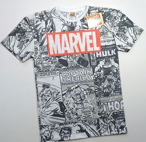 Marvel COMICS Homme T shirt super héros officiel Primark