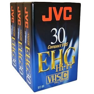 30 minute VHS C vhs c camescope compact cassette video cassette EC 30
