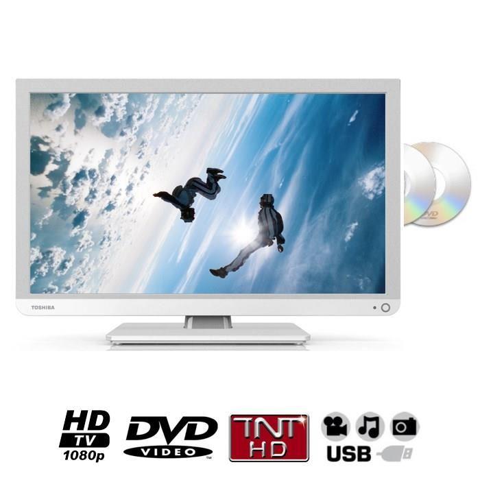 TOSHIBA 22D1334G TV DVD intégré 55 cm téléviseur led, prix pas