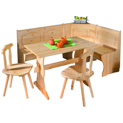 Chaise et table de cuisine Salle à manger complète en pin massif