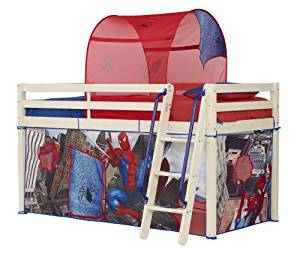 Spiderman Tente pour lit mezzanine: Cuisine & Maison
