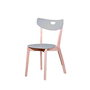JUSThome Chaise Salle ? manger Peppi Gris (H x l x P): 80x46x50 cm