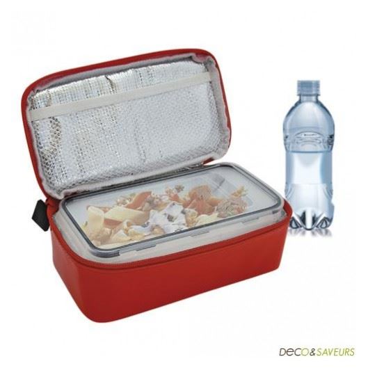 / Vente lunch box bento Lunch box isotherme IRIS rouge