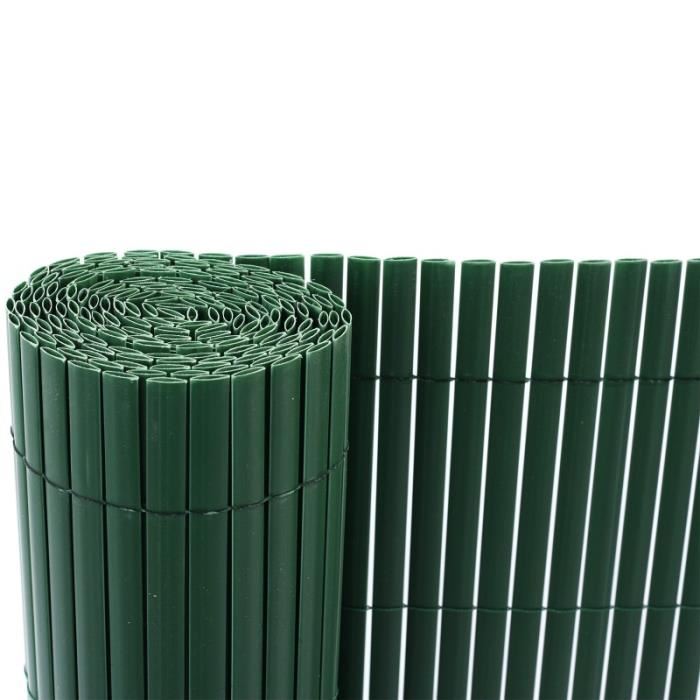Paravent/ Brise vue PVC plastique 90×500 cm vert Brise vue de la haute